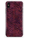 Wine Watercolor Tiger Pattern - iPhone X Clipit Case
