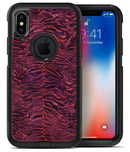 Wine Watercolor Tiger Pattern - iPhone X OtterBox Case & Skin Kits