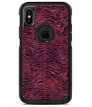 Wine Watercolor Tiger Pattern - iPhone X OtterBox Case & Skin Kits
