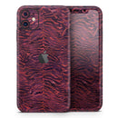 Wine Watercolor Tiger Pattern - Skin-Kit compatible with the Apple iPhone 12, 12 Pro Max, 12 Mini, 11 Pro or 11 Pro Max (All iPhones Available)