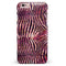 Wine Watercolor Zebra Pattern iPhone 6/6s or 6/6s Plus INK-Fuzed Case