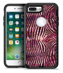 Wine Watercolor Zebra Pattern - iPhone 7 or 7 Plus Commuter Case Skin Kit