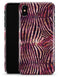 Wine Watercolor Zebra Pattern - iPhone X Clipit Case