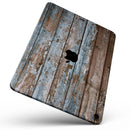Wood Planks with Peeled Blue Paint - Full Body Skin Decal for the Apple iPad Pro 12.9", 11", 10.5", 9.7", Air or Mini (All Models Available)