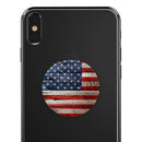 Wooden Grungy American Flag - Skin Kit for PopSockets and other Smartphone Extendable Grips & Stands