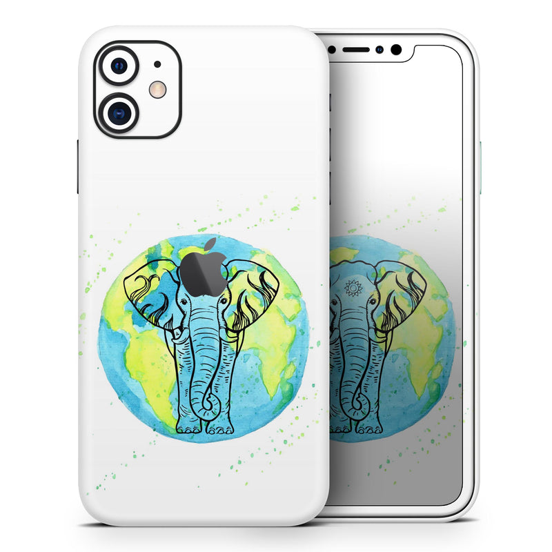 Worldwide Sacred Elephant - Skin-Kit compatible with the Apple iPhone 12, 12 Pro Max, 12 Mini, 11 Pro or 11 Pro Max (All iPhones Available)