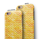 Yellow Basic Watercolor Chevron Pattern iPhone 6/6s or 6/6s Plus 2-Piece Hybrid INK-Fuzed Case