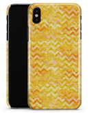 Yellow Basic Watercolor Chevron Pattern - iPhone X Clipit Case