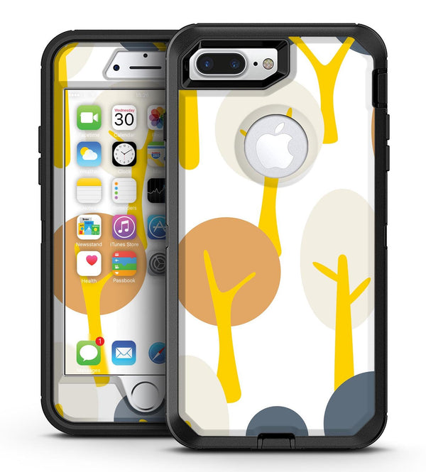 Yellow Cartoon Trees - iPhone 7 Plus/8 Plus OtterBox Case & Skin Kits
