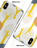 Yellow Cartoon Trees - iPhone X Clipit Case