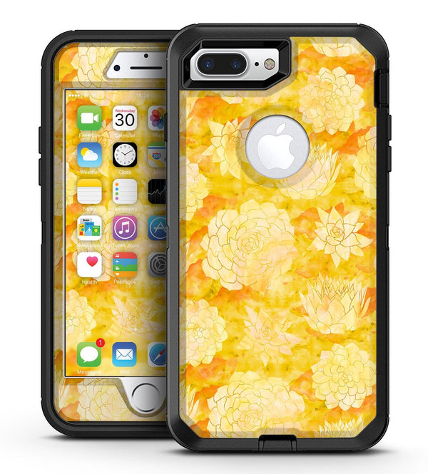 Yellow Floral Succulents - iPhone 7 Plus/8 Plus OtterBox Case & Skin Kits