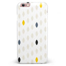 Yellow Gray and Black Droplets iPhone 6/6s or 6/6s Plus INK-Fuzed Case