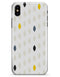 Yellow Gray and Black Droplets - iPhone X Clipit Case