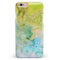 Yellow Green 197 Absorbed Watercolor Texture iPhone 6/6s or 6/6s Plus INK-Fuzed Case