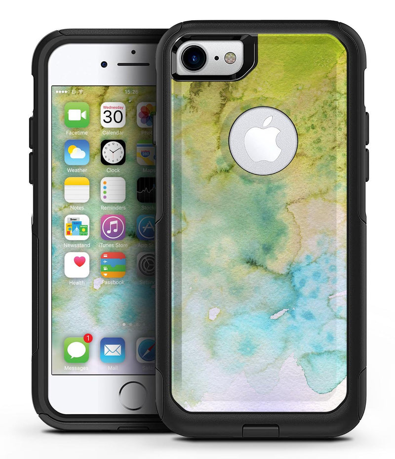 Yellow Green 197 Absorbed Watercolor Texture - iPhone 7 or 8 OtterBox Case & Skin Kits
