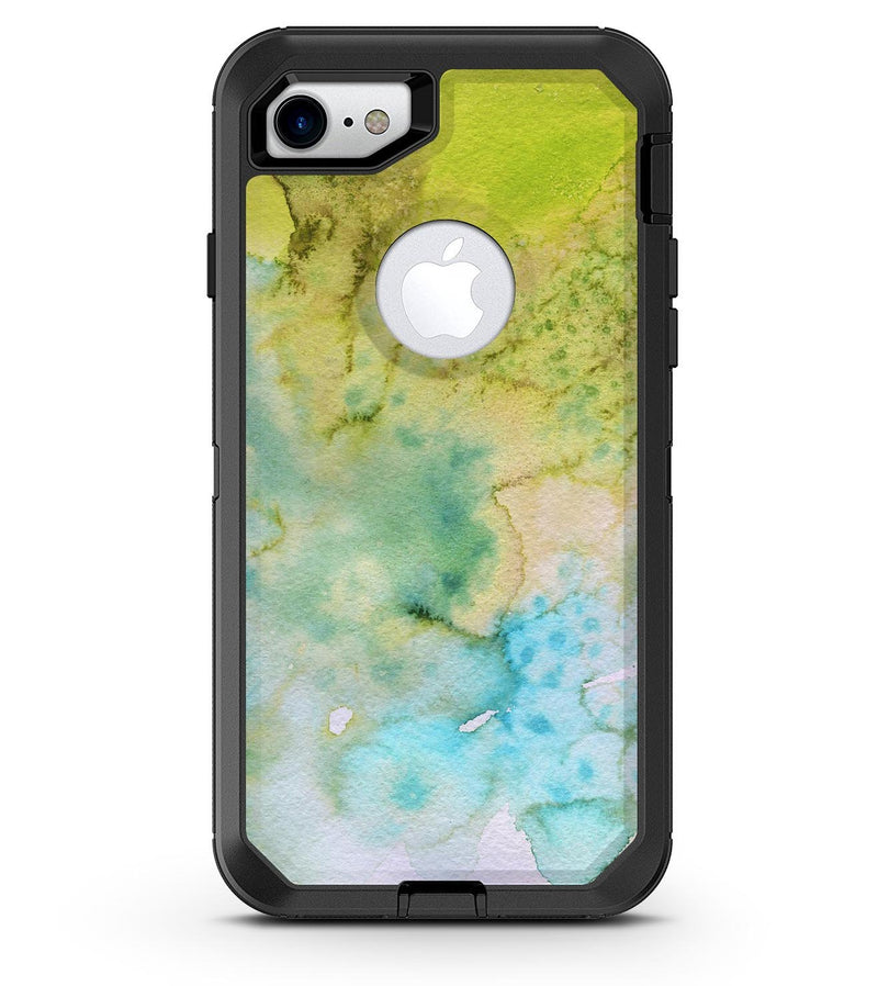 Yellow Green 197 Absorbed Watercolor Texture - iPhone 7 or 8 OtterBox Case & Skin Kits