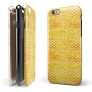 Yellow Multi Watercolor Chevron iPhone 6/6s or 6/6s Plus 2-Piece Hybrid INK-Fuzed Case