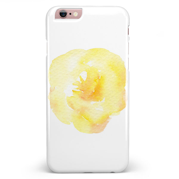 Yellow Orange Watercolored Hibiscus iPhone 6/6s or 6/6s Plus INK-Fuzed Case