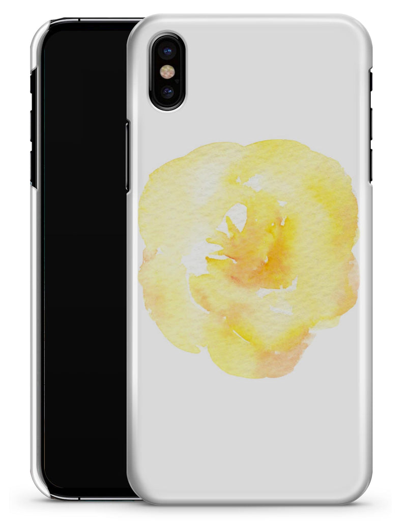 Yellow Orange Watercolored Hibiscus - iPhone X Clipit Case