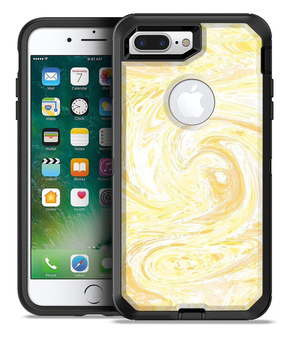 Yellow Slate Marble Surface V21 - iPhone 7 or 7 Plus Commuter Case Skin Kit