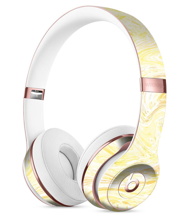 Yellow Slate Marble Surface V21 Full-Body Skin Kit for the Beats by Dre Solo 3 Wireless Headphones
