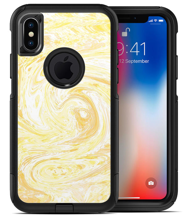 Yellow Slate Marble Surface V21 - iPhone X OtterBox Case & Skin Kits