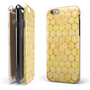 Yellow Sorted Large Watercolor Polka Dots iPhone 6/6s or 6/6s Plus 2-Piece Hybrid INK-Fuzed Case