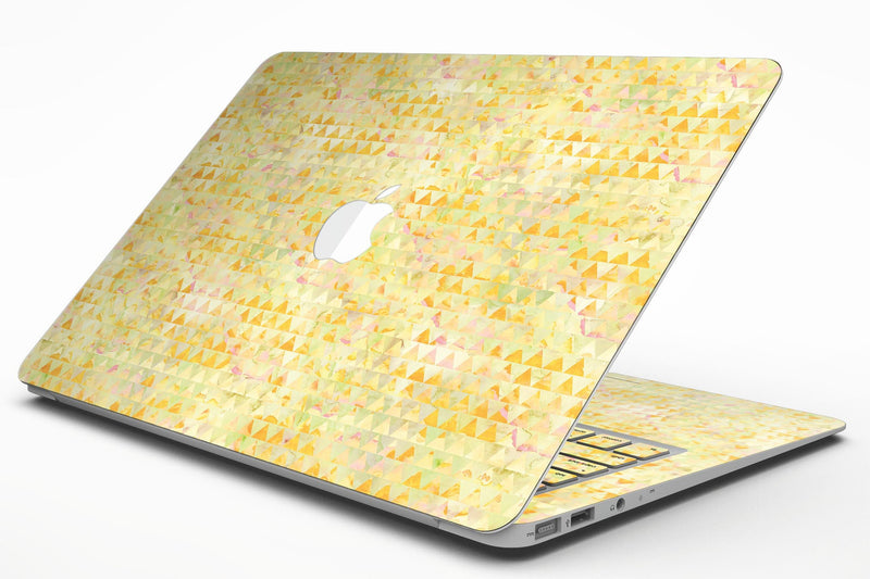 Yellow Textured Triangle Pattern - MacBook Air Skin Kit