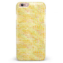 Yellow Textured Triangle Pattern iPhone 6/6s or 6/6s Plus INK-Fuzed Case