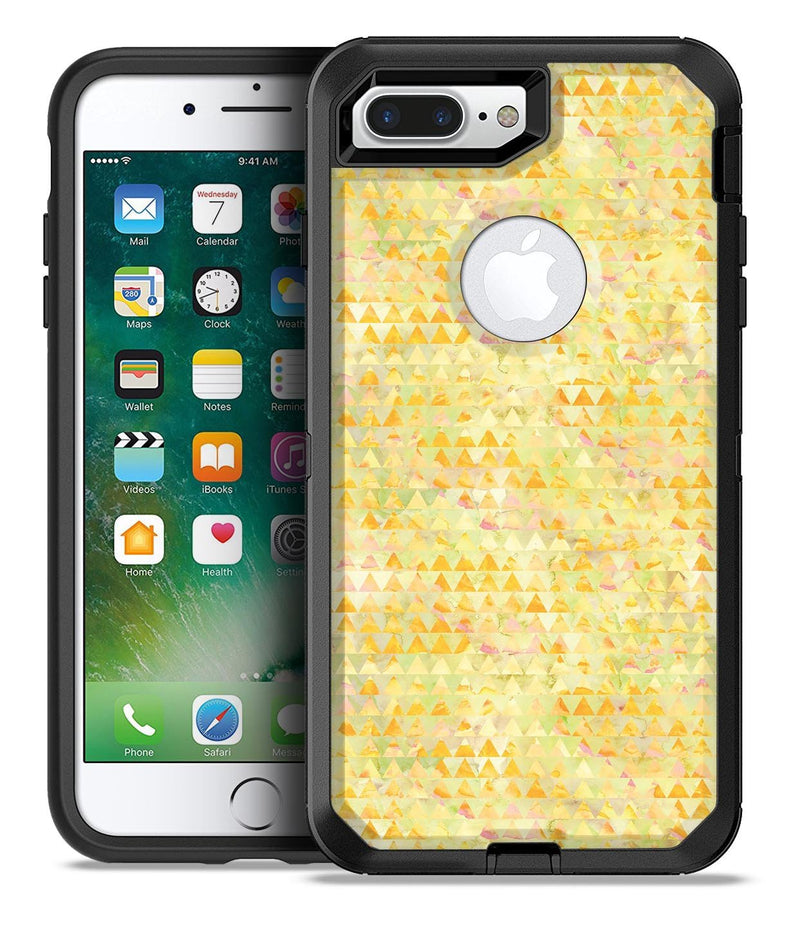 Yellow Textured Triangle Pattern - iPhone 7 Plus/8 Plus OtterBox Case & Skin Kits