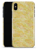 Yellow Textured Triangle Pattern - iPhone X Clipit Case