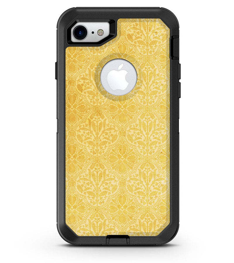 Yellow Vertical Damask Pattern - iPhone 7 or 8 OtterBox Case & Skin Kits