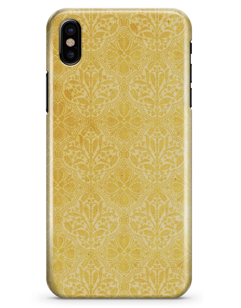 Yellow Vertical Damask Pattern - iPhone X Clipit Case