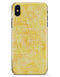 Yellow Watercolor Cross Hatch - iPhone X Clipit Case