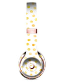 Yellow Watercolor Dots over White Full-Body Skin Kit for the Beats by Dre Solo 3 Wireless Headphones