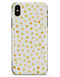 Yellow Watercolor Dots over White - iPhone X Clipit Case