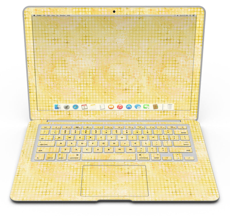 Yellow Watercolor Polka Dots - MacBook Air Skin Kit