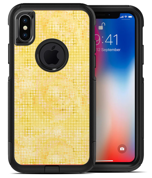 Yellow Watercolor Polka Dots - iPhone X OtterBox Case & Skin Kits
