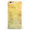 Yellow Watercolor Stripes iPhone 6/6s or 6/6s Plus INK-Fuzed Case