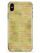 Yellow Watercolor Stripes - iPhone X Clipit Case