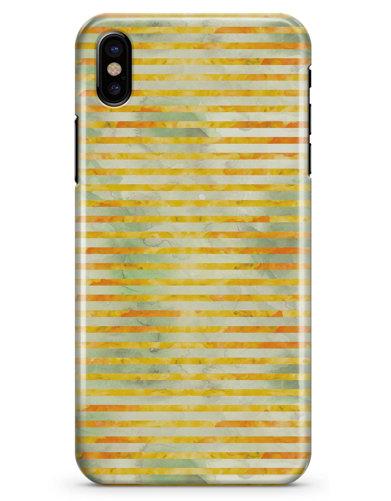 Yellow Watercolor Stripes - iPhone X Clipit Case