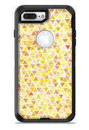 Yellow Watercolor Triangle Pattern - iPhone 7 or 7 Plus Commuter Case Skin Kit
