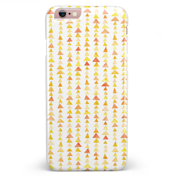 Yellow Watercolor Triangle Pattern V2 iPhone 6/6s or 6/6s Plus INK-Fuzed Case