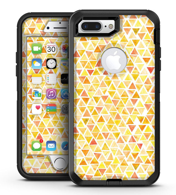 Yellow Watercolor Triangle Pattern - iPhone 7 Plus/8 Plus OtterBox Case & Skin Kits