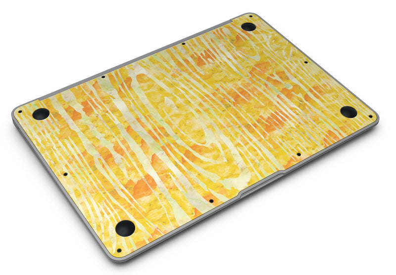 Yellow Watercolor Woodgrain - MacBook Air Skin Kit