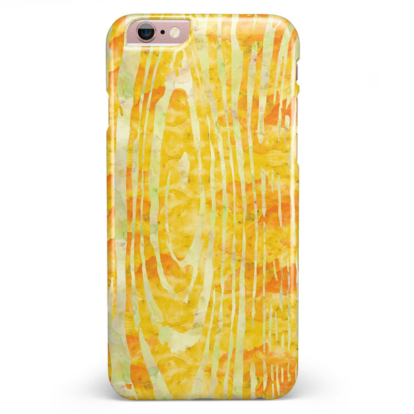 Yellow Watercolor Woodgrain iPhone 6/6s or 6/6s Plus INK-Fuzed Case