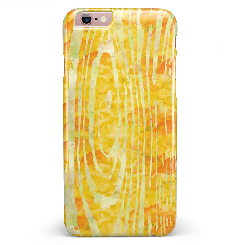 Yellow Watercolor Woodgrain iPhone 6/6s or 6/6s Plus INK-Fuzed Case