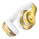 Yellow Watercolor Woodgrain Full-Body Skin Kit for the Beats by Dre Solo 3 Wireless Headphones