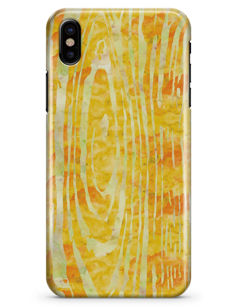 Yellow Watercolor Woodgrain - iPhone X Clipit Case