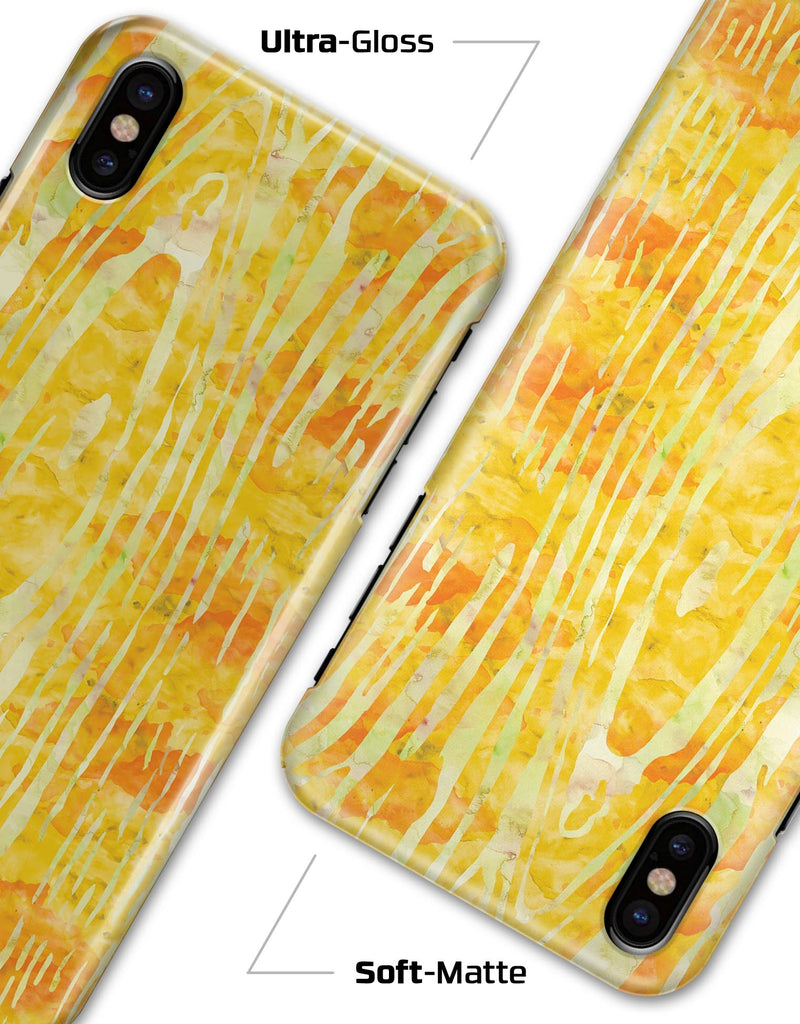 Yellow Watercolor Woodgrain - iPhone X Clipit Case